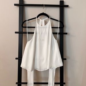 Zara halter neck top with ties NWOT